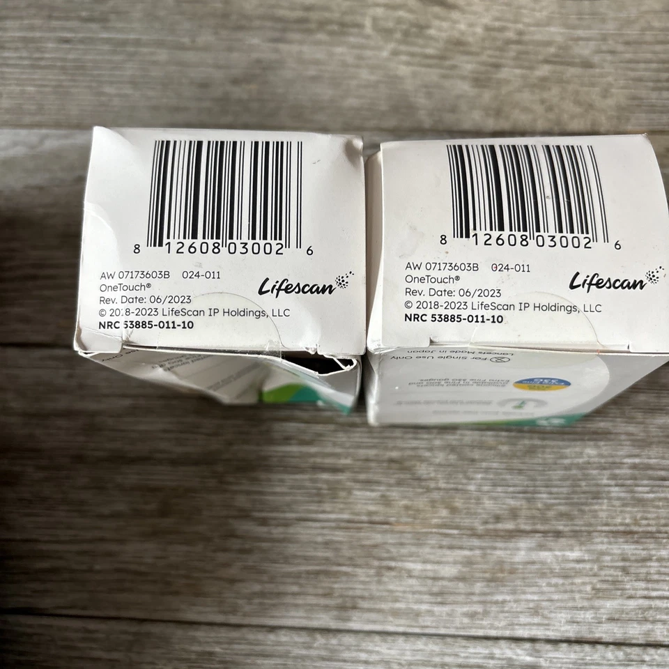 2 lancetas OneTouch Delica Plus, calibre 30 fino (200 en total) 100 ct exp.28/03-29 Foto 3 de 4