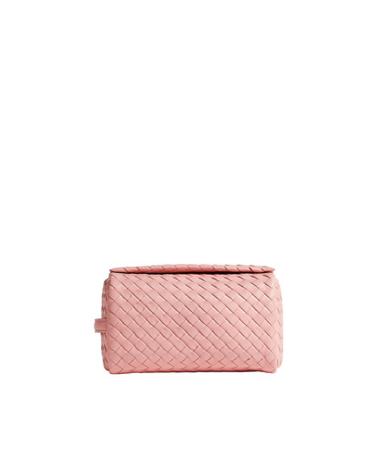 BOTTEGA VENETA Cubo Small $4900 Blush Pouch Bag New & Authentic