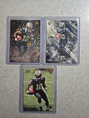 Brandin Cooks 2014 Topps Fire Rookie 2014 Topps Prime Rookie 2014 Topps Valor... - Picture 1 of 2