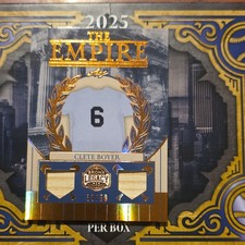 2025 Leaf Bronx Legacy Clete Boyer Yankees Bronze MEM /50 TE-9