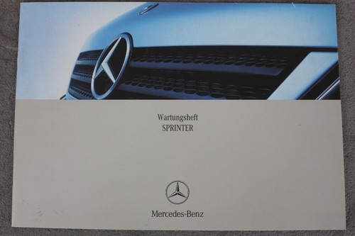 Mercedes Benz Wartungsheft Sprinter 901 "Sep. 2004" Serviceheft "OHNE Einträge" - Bild 1 von 9