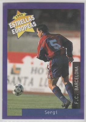 1996 PANINI / ESTRELLAS EUROPEAS SERGI NACIMIENTO F.C. BARCELONA KARTE NR 45