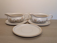 2 x Marks & Spencer Harvest 1418 Keramik Sauciere/Boot & Untertasse