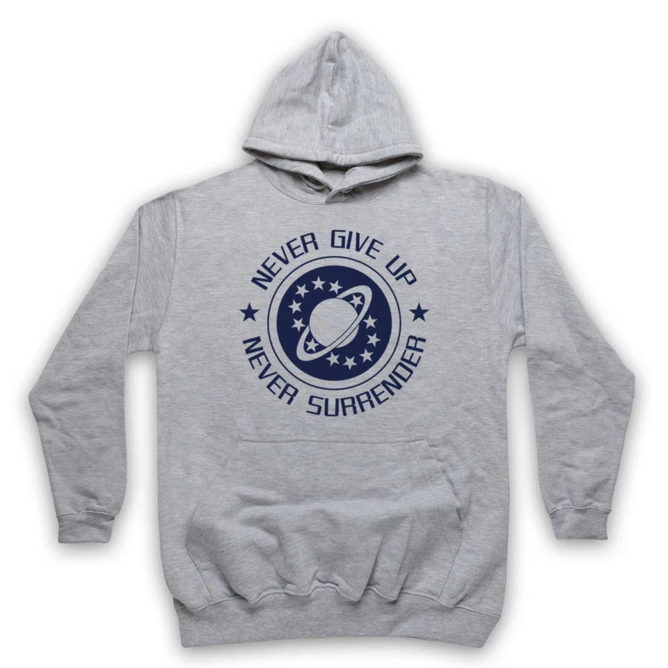 Sweat à capuche unisexe adulte GALAXY QUEST NSEA NEVER GIVE UP NEVER SURRENDER SCIENCE-FICTION - Photo 1/1