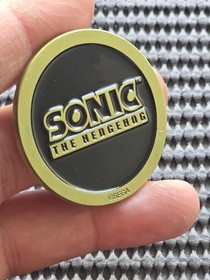 Knuckles Sonic Sega Shop UK Coin Medal Exclusive Rare Promo GENESIS SATURN CD 32