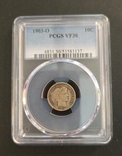 1903-O Barber Dime PCGS VF 30