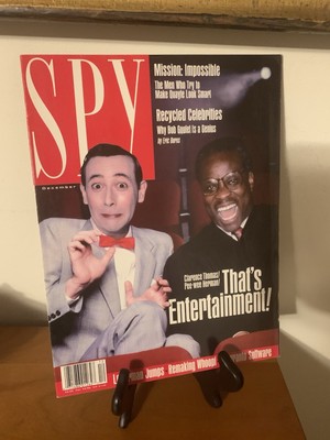 SPY Magazine - December 1991 - Clarence Thomas - Pee-Wee - Letterman