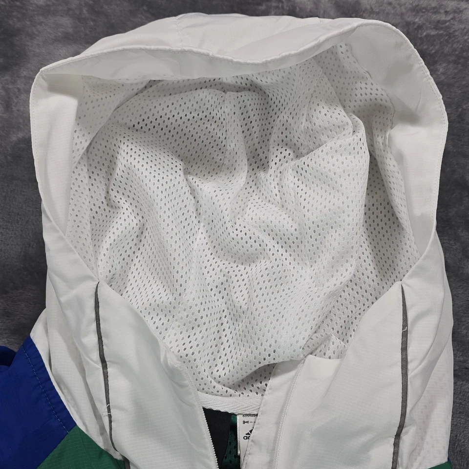 Adidas Sport ID Anorak Windbreaker Jacket Mens XL Woven Softshell Hooded - Image 4 of 4