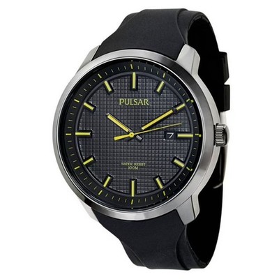 Pulsar Men's Black Dial Quartz Watch PS9101
