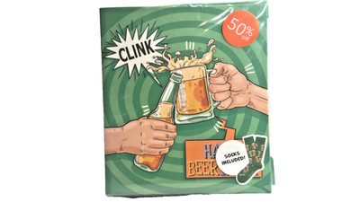 Two Left Feet Happy Beerthday Birthday Card Sock Set Gift Beer Lover Funny