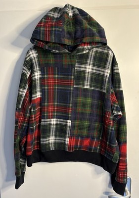 Polo Ralph Lauren Patchwork Tartan Hoodie Damen Gr. XXL Top Zustand