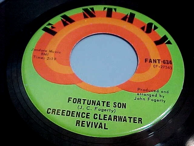 CREEDENCE CLEARWATER REVIVAL -FORTUNATE SON/DOWN ON THE CORNER-NM VINYL /EX SLV - Image 3 of 4