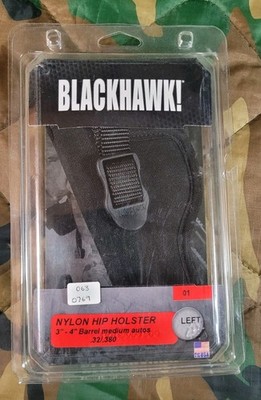 Blackhawk Nylon Size 01 Hip Holster Left-hand 3-4 In Med Auto's