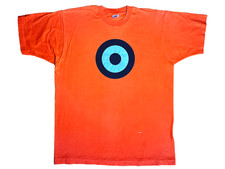 Vintage Pearl Jam Target Bullseye Monkeywrench Monkey Wrench Radio Orange Shirt