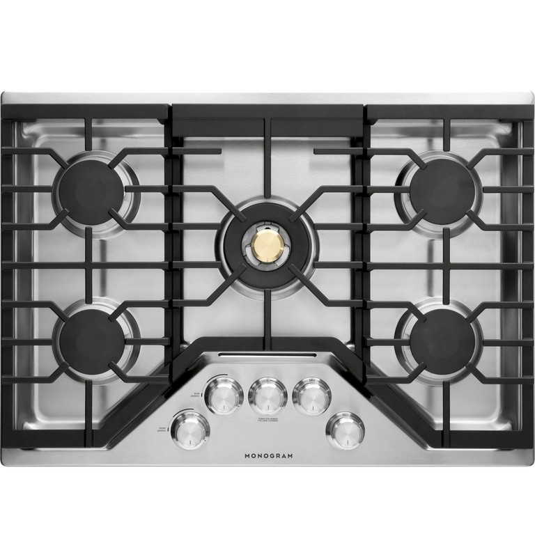 Monogram 30" Deep-Recessed Gas Cooktop - ZGU30RSLSS