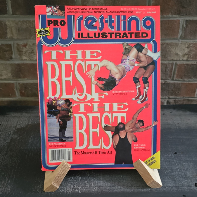 Pro Wrestling Illustrated July 1992 Best of the Best Randy Savage Poster PWI