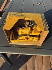 Vintage Ertl John Deere Construction Bulldozer Tractor Crawler W/Box