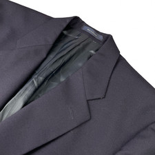 Ralph Lauren Chaps Men's 100 Wool Gold Button 2-Button Blazer Navy Blue 42L