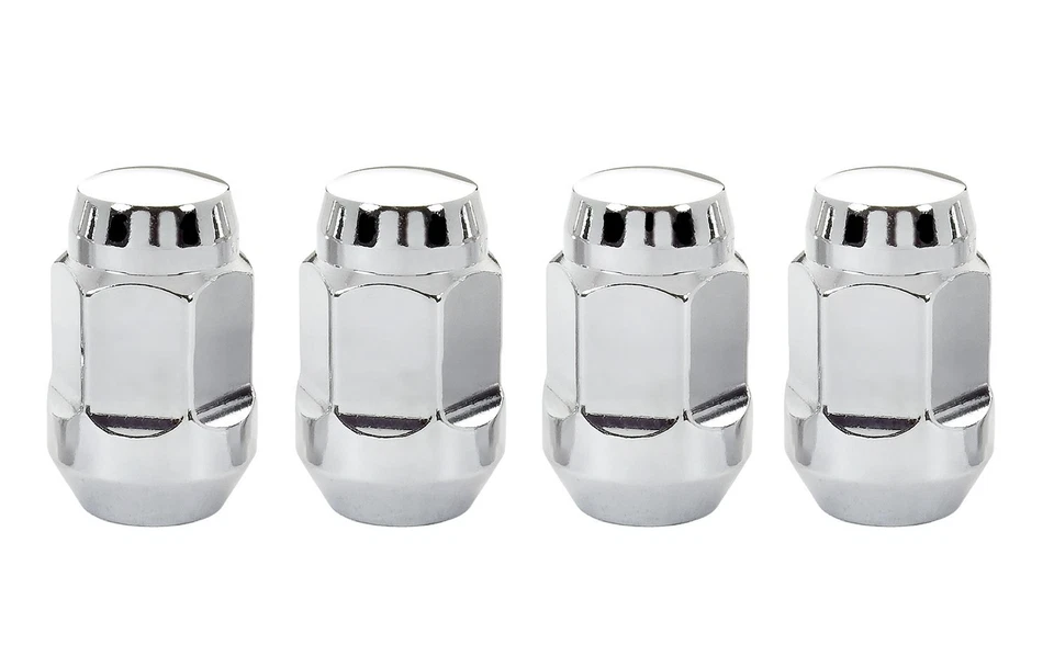4 tuercas de rueda universales MCGARD 1/2-20 rosca abultada cono asiento 3/4 hexagonal CROMO Foto 3 de 4