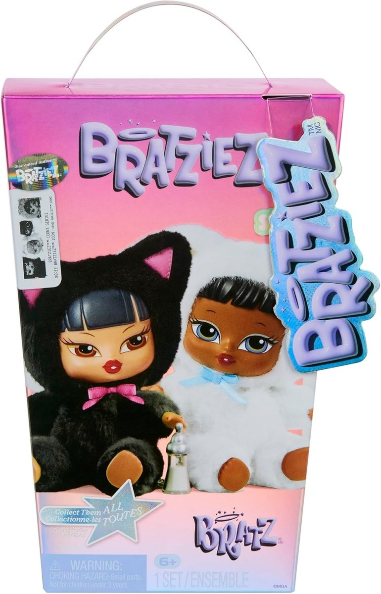 Bratz Bratziez Iconz Series Plush (1) Blind Box with Charm Clip