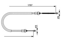 Bosch Handbremsseil L/R FüR Duster Renault 1.2-1.6 04.10- Dacia OE 364002234R