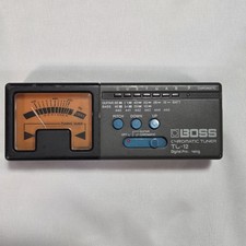 Vintage BOSS TU-12 CHROMATIC TUNER Bass, Electric, Acoustic Guitar Made Japan