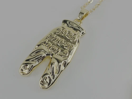 Ohio State Football Gold Pants Charm - Collector's Fan Pendant - Multiple Years - product listing photo