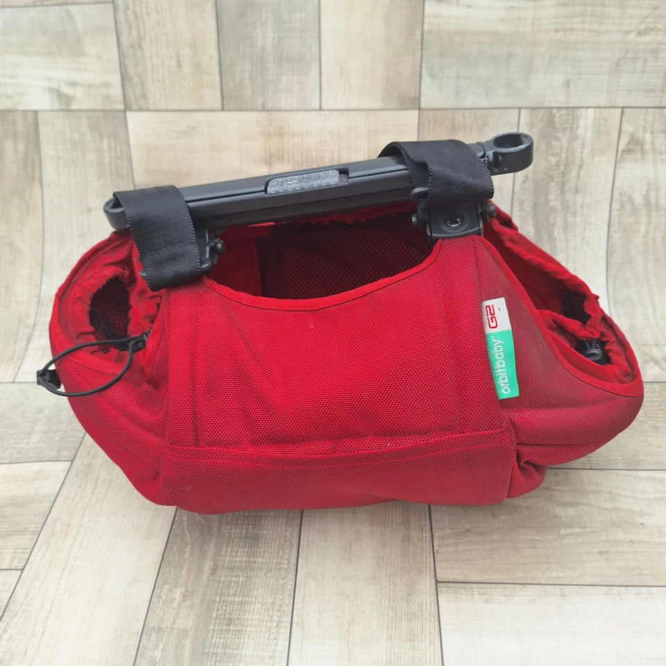 Orbit Baby G2 Pannier Stroller Basket Diaper Bag Maroon Red orbitbaby used - Image 2 of 4