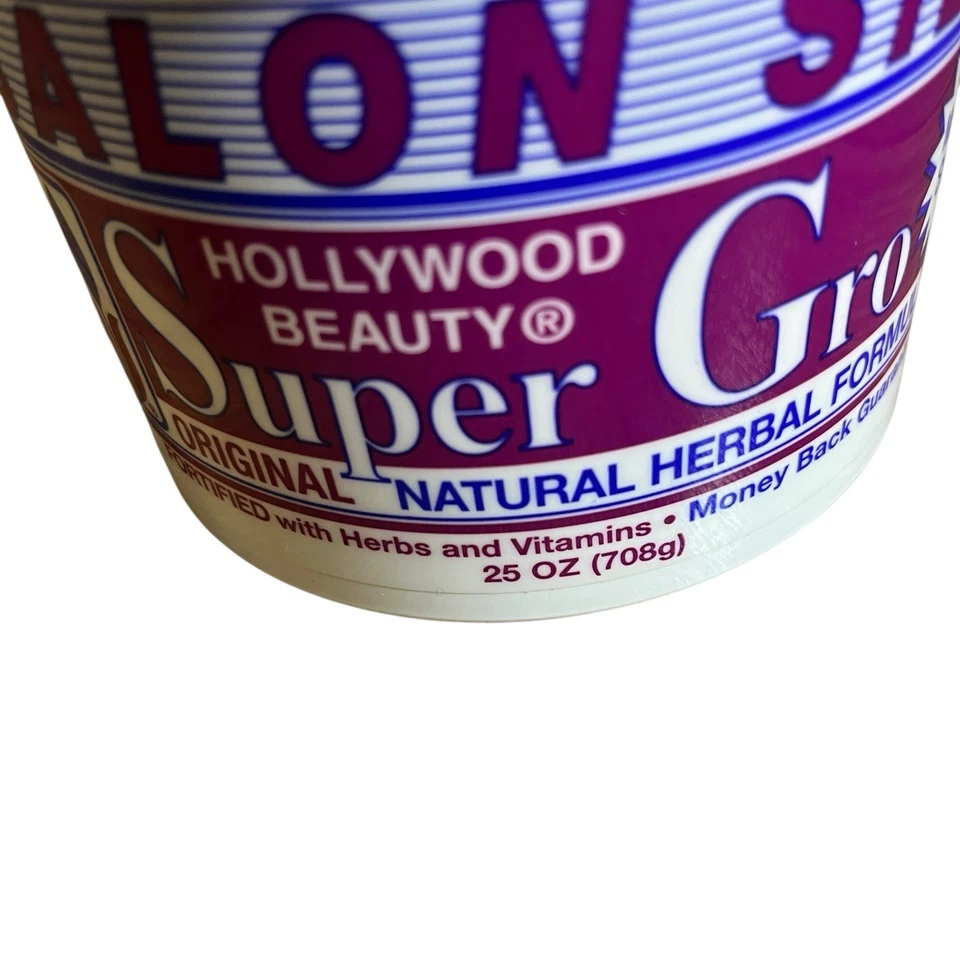 Hollywood Beauty Super Gro 25 oz - Fórmula herbal natural original para el cuidado del cabello Foto 2 de 4