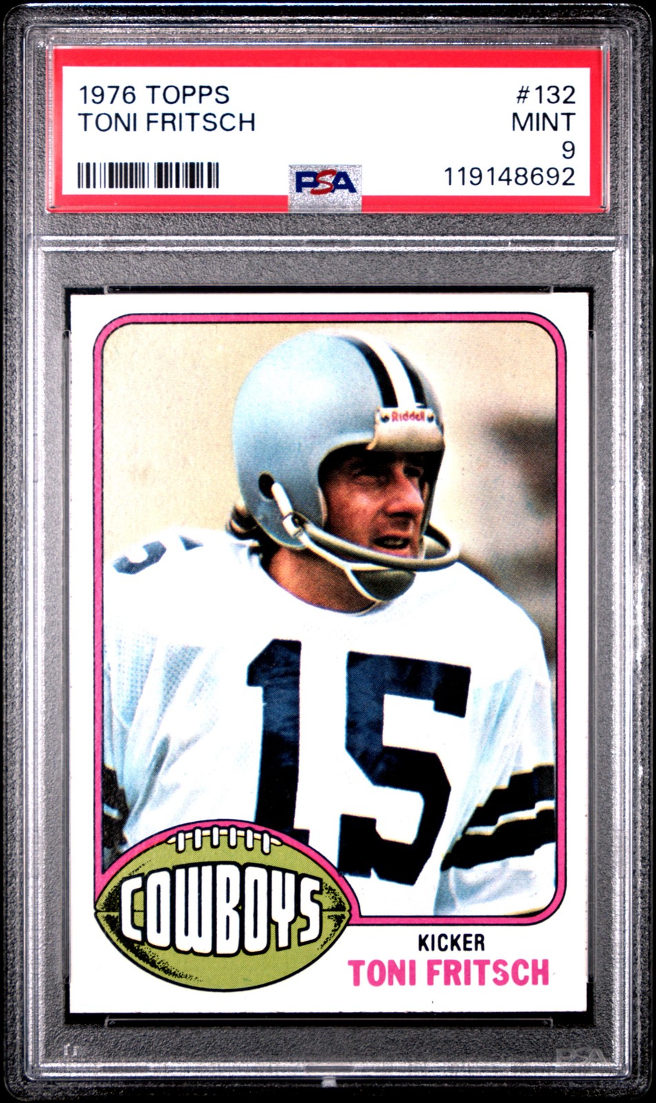 1976 TOPPS #132 TONI FRITSCH PSA 9