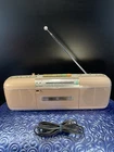 Sharp QT-50 P Pink Boombox Cassette Radio 1986 Vintage Stranger Things - Tested