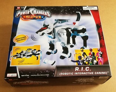 POWER RANGERS S.P.D. R.I.C. ROBOTIC INTERACTIVE CANINE BANDAI 2005 MINT IN OPEN