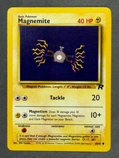 Magnemite 60/82 Base Set Series Team Rocket Common Basic Pokemon Card 2000 NM