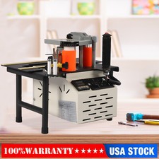 Portable Woodworking Edge Banding Machine Edgebander Gluing Double Edge 110v