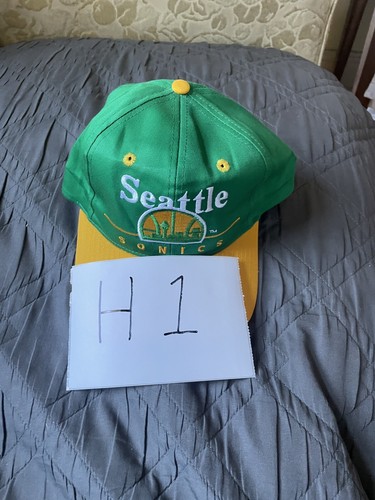 Neu Vintage 90’s Seattle SuperSonics Embroidered Logo Snapback Hat OSFA Rare - Bild 9 von 9