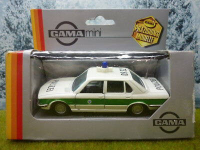 GAMA Mini : BMW 528i (E28) POLIZEI Nr. 1155 ! Absol. Unbesp. Zustand ! OVP 1:43