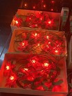 LOT of 6 Boxes-Santa's World Kurt Adler Genuine Italian String Poinsettia Lights — photo 7