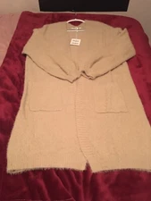 Davi & Dani  Fuzzy Cardigan Duster Size Lg 10/12