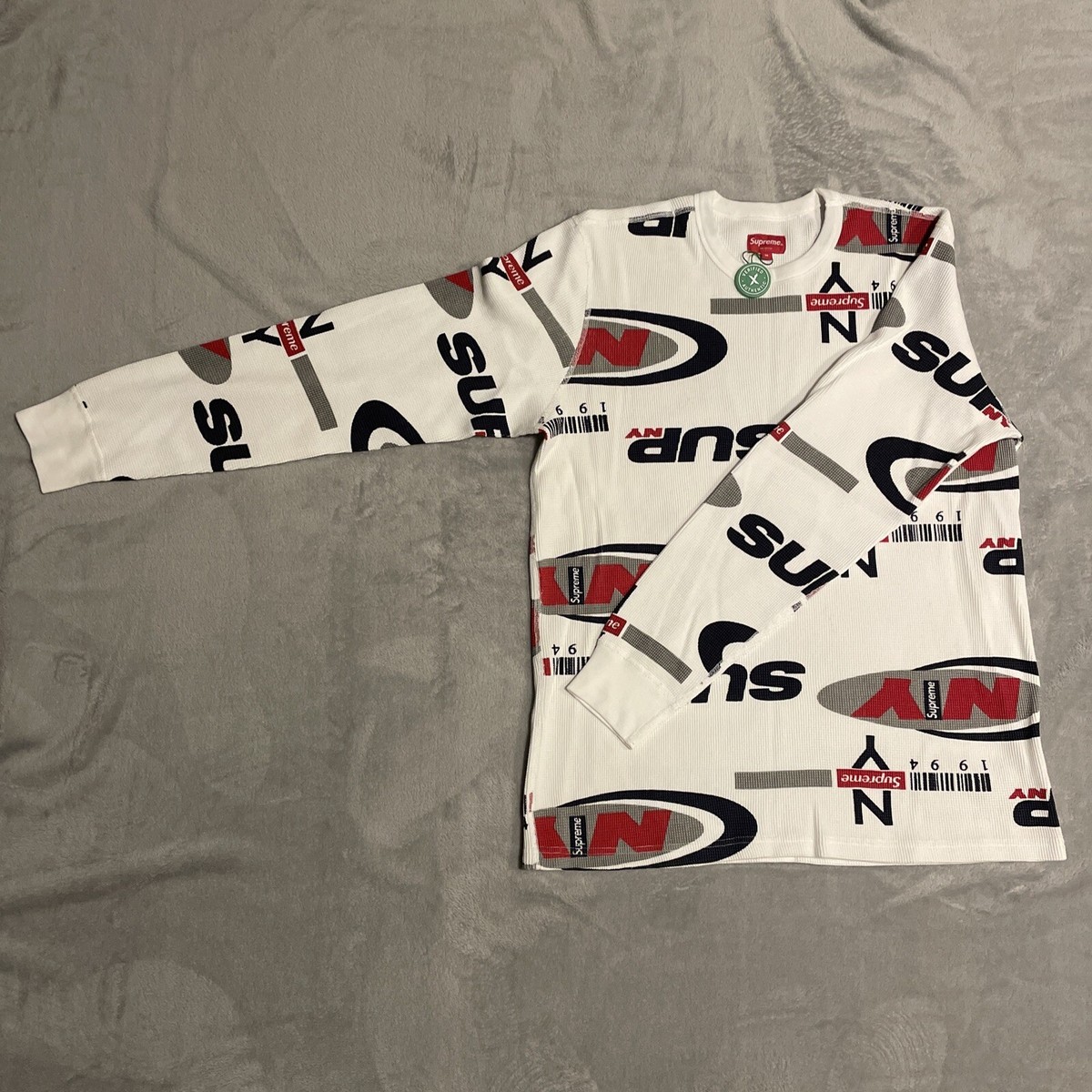 Supreme NY Waffle Thermal | eBay UK