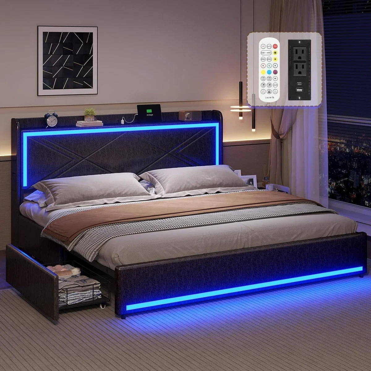King bed frame under 100 deals
