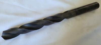 53/64'' x 10'' Taper Length Drill Bit Straight Shank HSS Silver Jet Long Series
