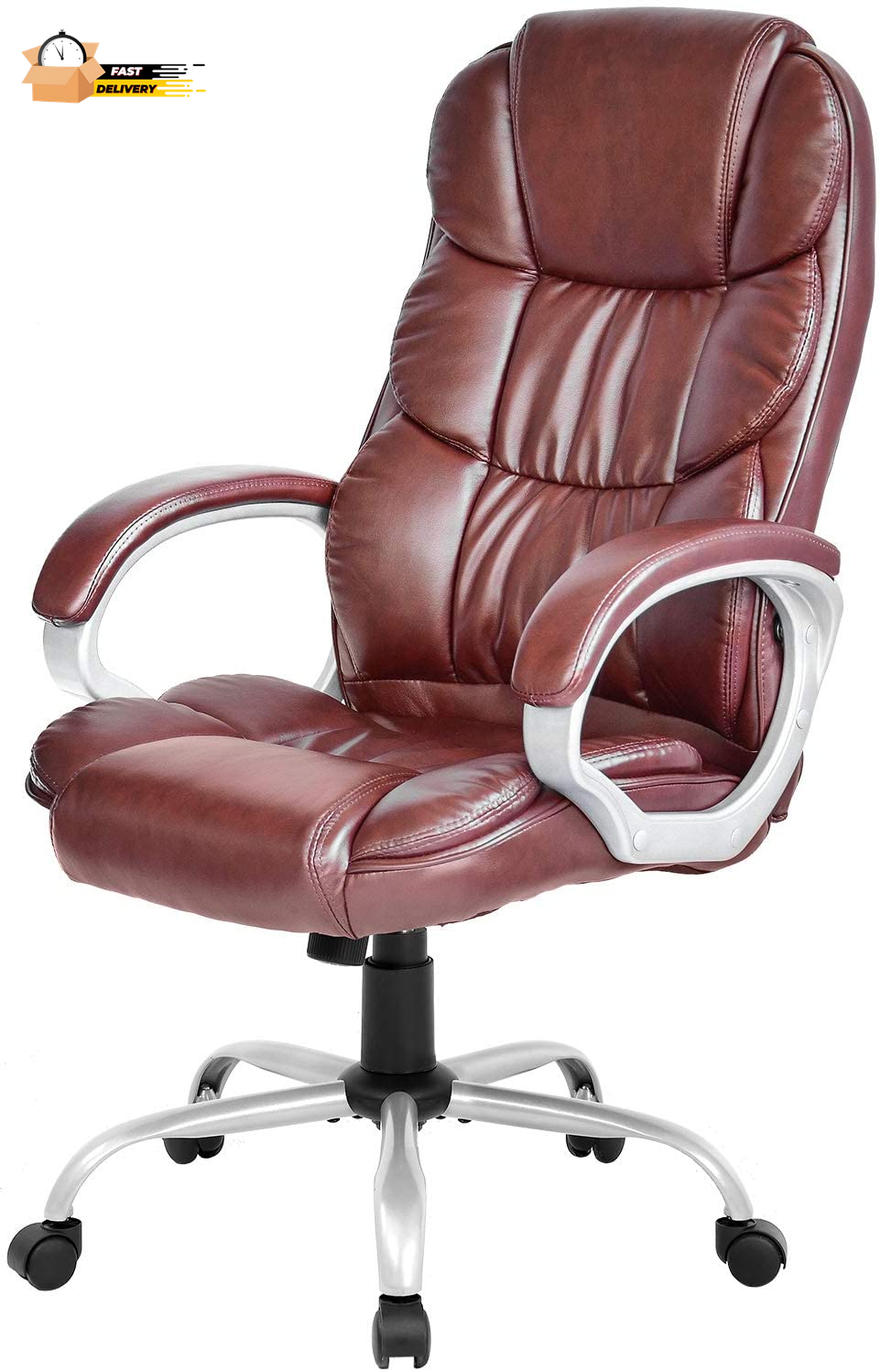 High Back Adjustable Ergonomic Executive Office Chair with PU Leather