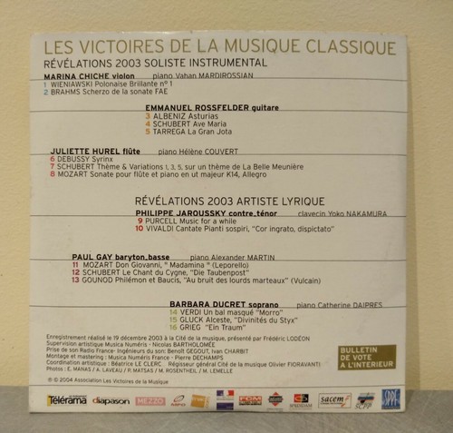 2 CD - Les Victoires de la Musique Classique 2002 & 2003 - Picture 4 of 4
