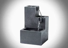 Tabletop Water Fountain Indoor Waterfall Rainfall Sound Office Home Relax Decor