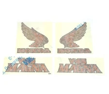 Gas Fuel Tank and Side Cover Panel Decals - Honda V45 Magna VF750C - 1984