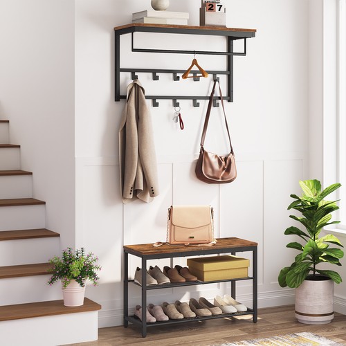 Banco de zapatos HOOBRO estante para zapatos con asiento estante para zapatos - Imagen 9 de 58