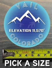 Vail Sticker Decal Colorado Keystone Breckenridge Copper Ski Snowboard Mountain
