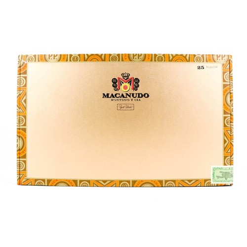 Caja de cigarros de madera vacía Macanudo Gold Label Tudor 10,5" x 6,5" x 2" - Imagen 4 de 12