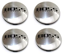 4 CAP DEAL BOSS MOTORSPORTS WHEEL RIM CENTER CAP ACC 3184 09 SNAP IN  