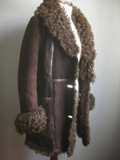 Genuine Sheepskin Shearling Coat 10 8 Jacobs Wool Penny Lane Scotland Antartex